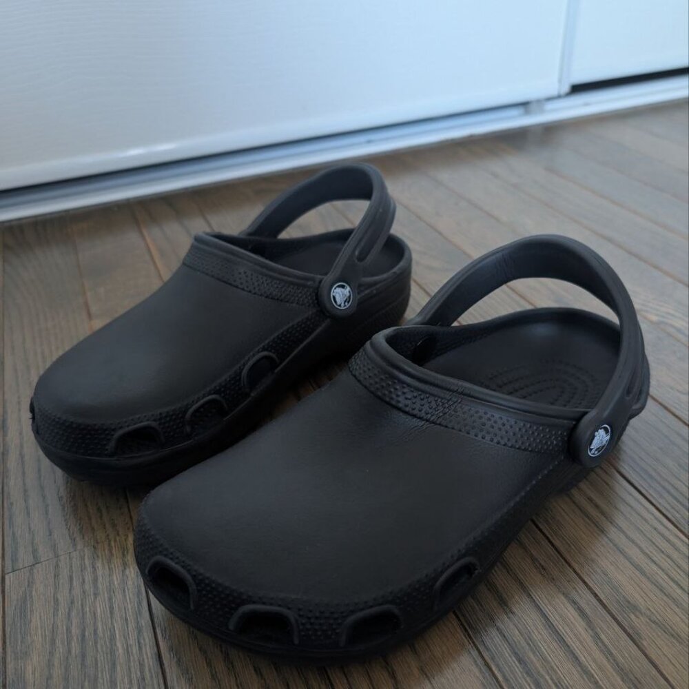 Crocs Iconic Comfort Black Clogs Size Men 6 Women 8 Unisex